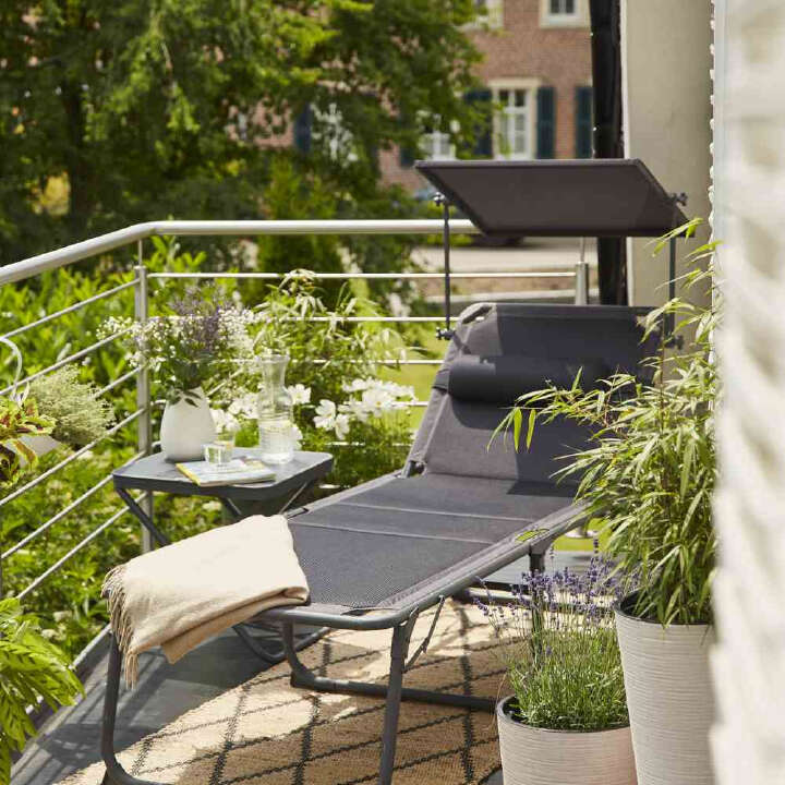 SIENA GARDEN Campingliege Premium anthrazit